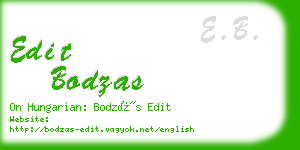 edit bodzas business card